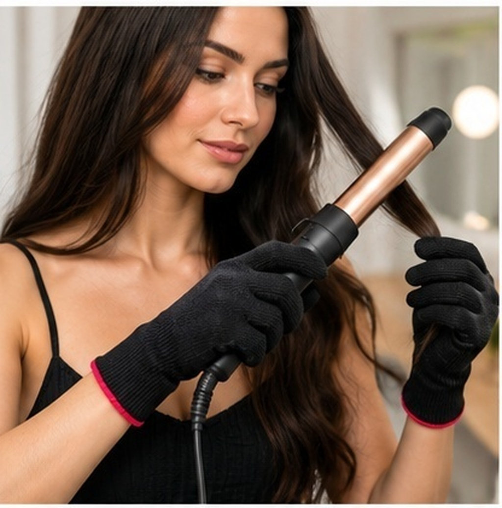 Heat Resistant Glove - 6 قطع من قفازات تصفيف الشعر