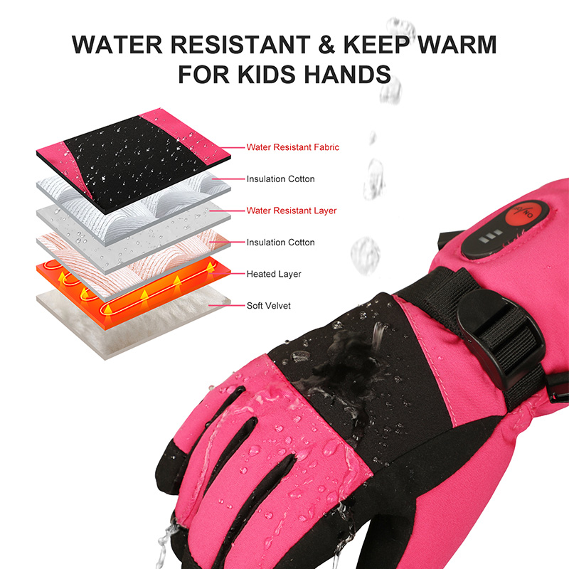 قفازات مدفأة للأطفال 2026، قفا - مراجعة Ski Glove Waterproof وسعره