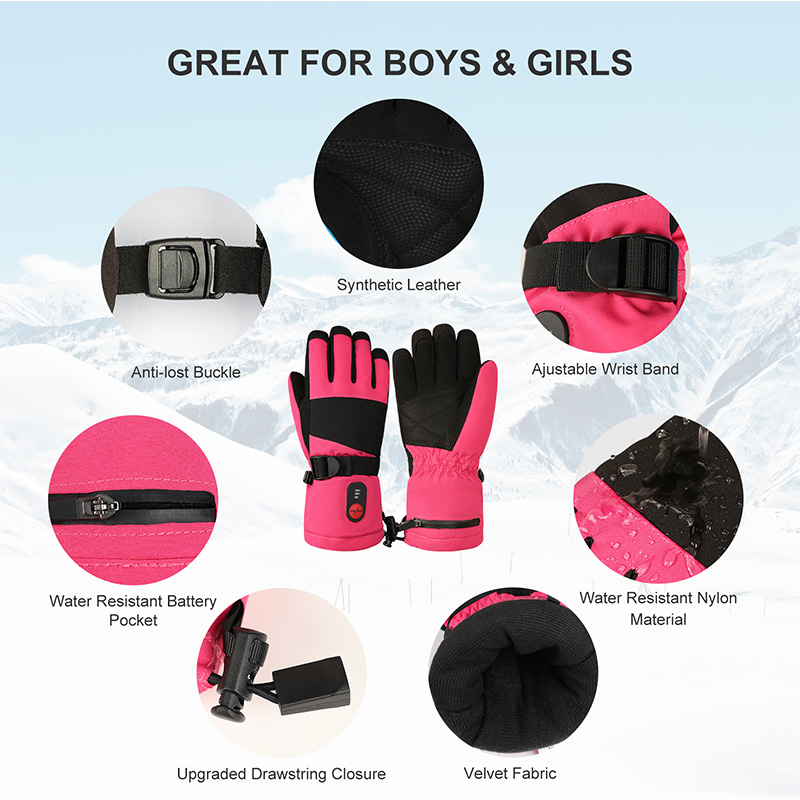 قفازات مدفأة للأطفال 2026، قفا - مراجعة Ski Glove Waterproof وسعره