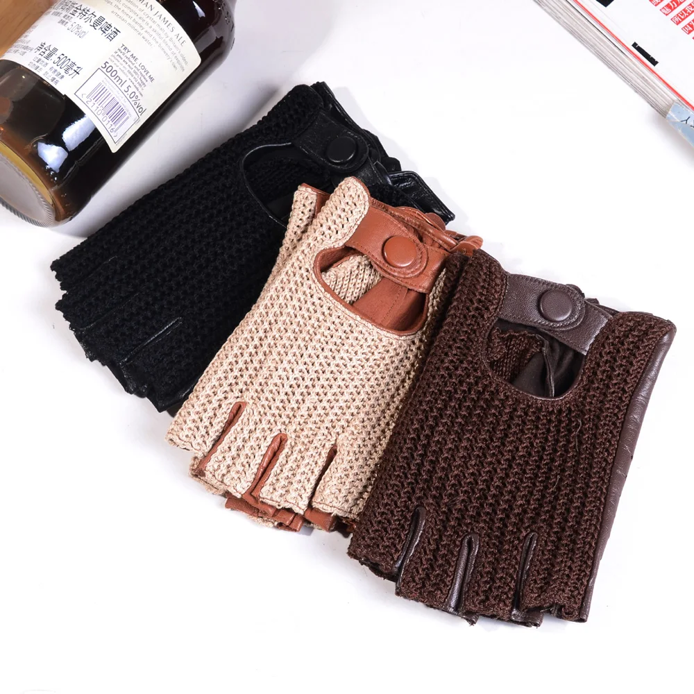 قفازات قصيرة للرجال من الجلد ا - مراجعة Leather Driving Glove وسعره