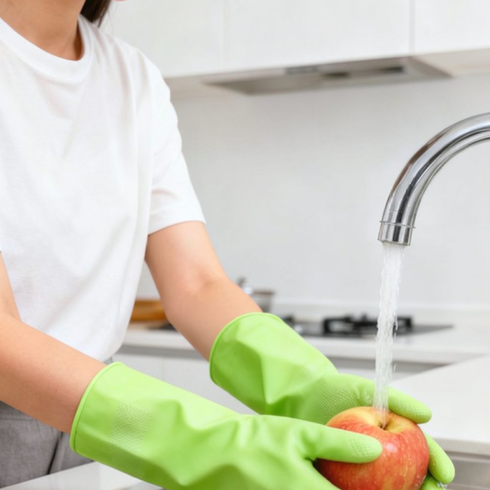 قفازات مطبخ متينة من النتريل،  - مراجعة Dish Glove Rubber وسعره