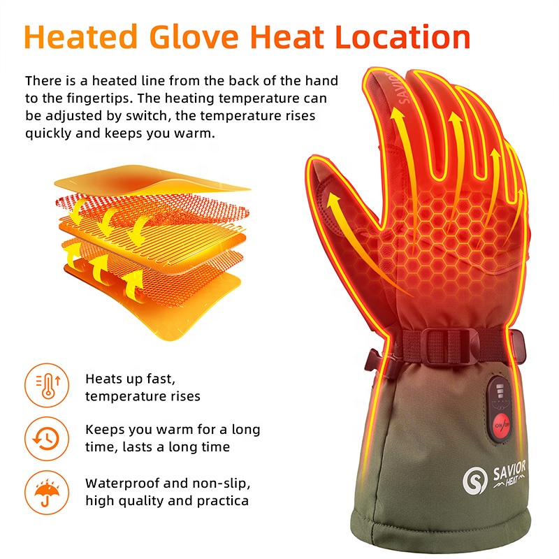 قفازات تزلج كهربائية خارجية مق - مراجعة Ski Glove Waterproof وسعره